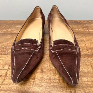 J. Crew Milan suede penny loafer brown 10